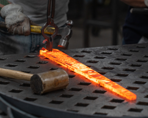 NC Furniture Manufacturer Charleston Forge Factory Hand Forging Process Up Close